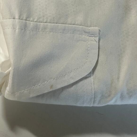 Columbia Fishing Short Sleeve Button Up Shirt Medium Vented Cotton White - Picture 7 of 10